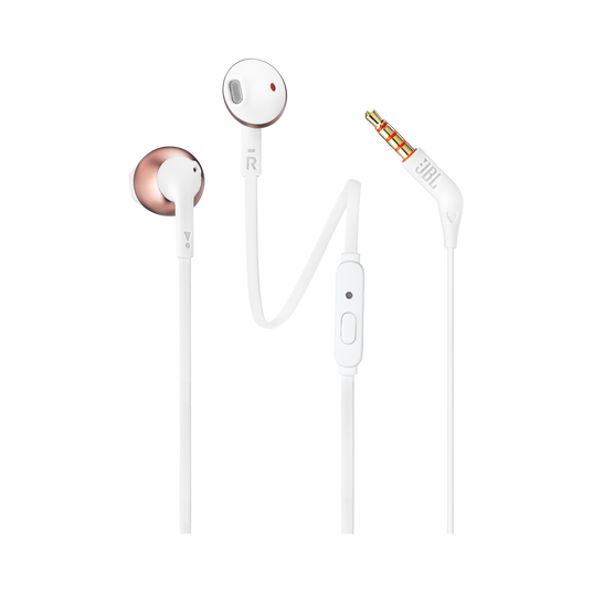 JBL Tune 205 - Rose Gold - Earbud headphones - Hero